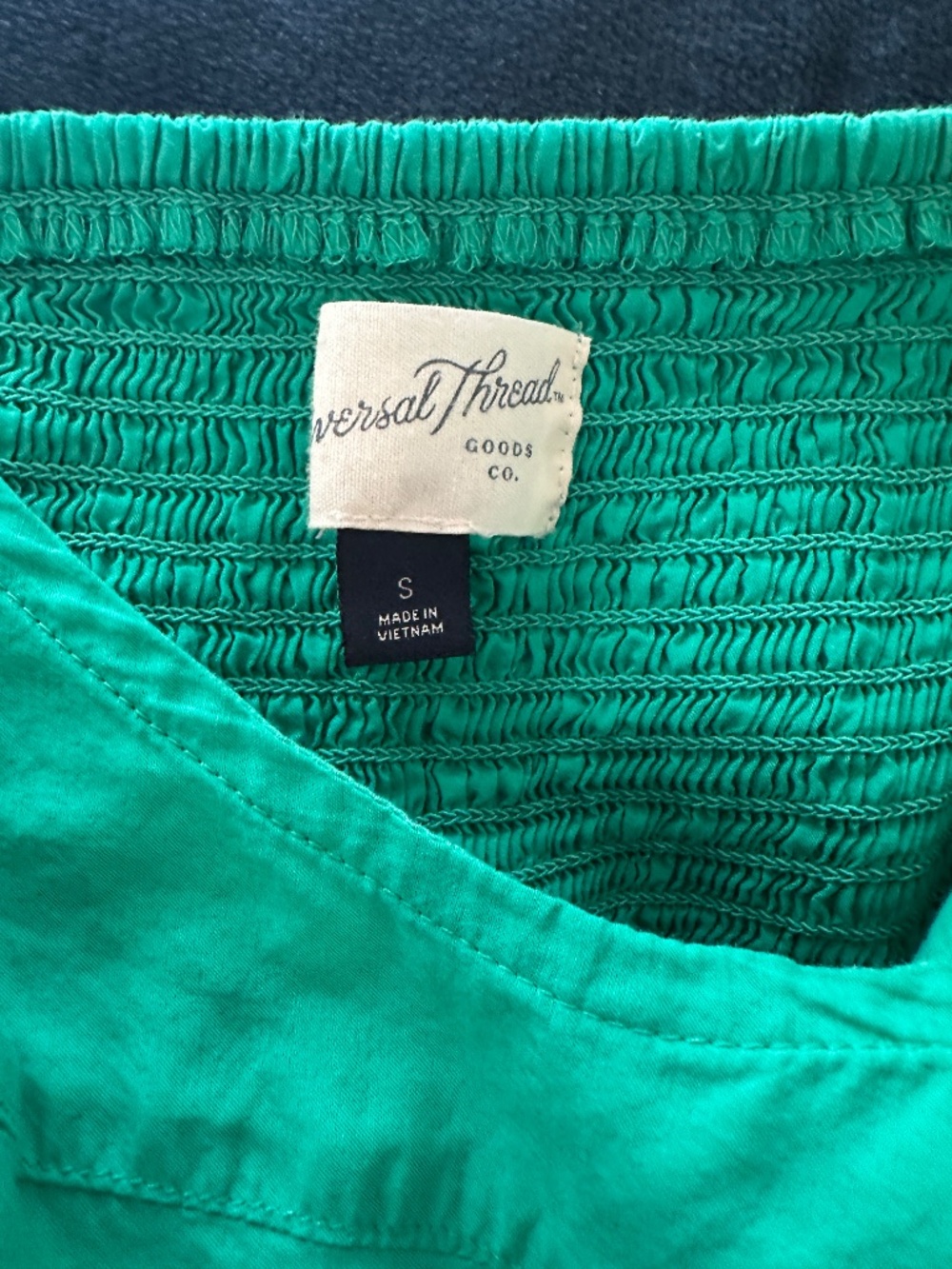 Green Cotton Viscose  Maxi Dress Universal Thread Size Small - Picture 3 of 5